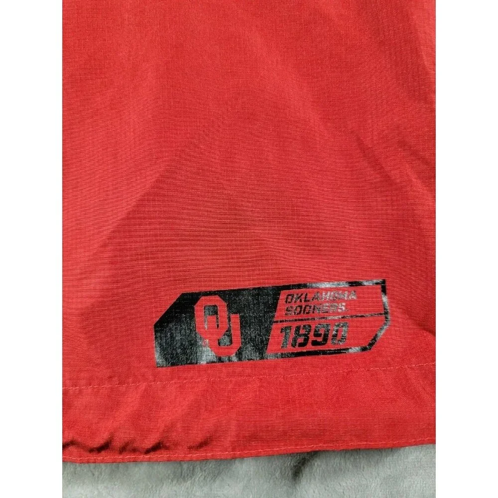OU Oklahoma Sooners Nike Vent 1/4 Zip Short Sleeve Lightweight Windbreaker Small - Picture 7 of 8